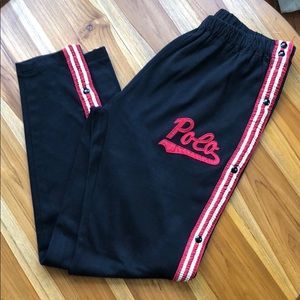 Polo Script Spell Out Cotton Joggers